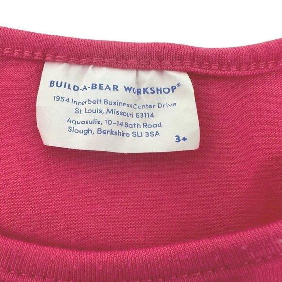 Build A Bear Pink Shirt Silver Tutu Dress Cookies Make Me Smile BAB Glittery - Picture 3 of 8